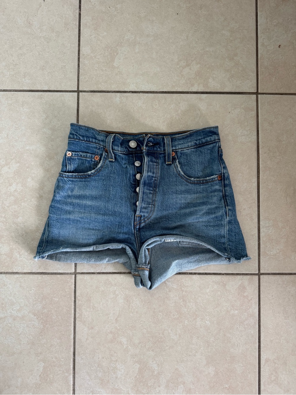 Levi’s Ribcage Denim Shorts